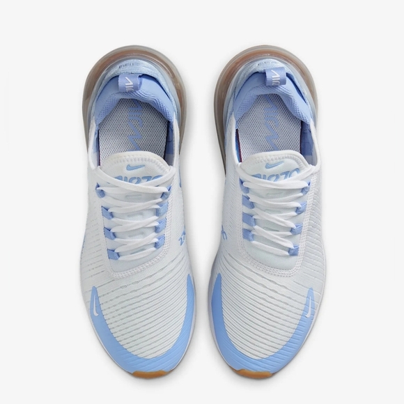 Bling Nike Air Max 270 Womens Sneakers Shoes Customized with Crystals Blue - Picture 2 of 5